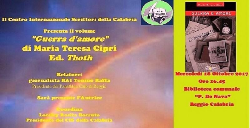 Manifesto - Presentazione libro Guerra d'amore