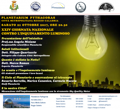 inquinamento luminoso 2017
