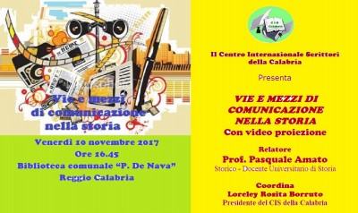 Foto manifesto - Vie e mezzi di comunicazione nella storia