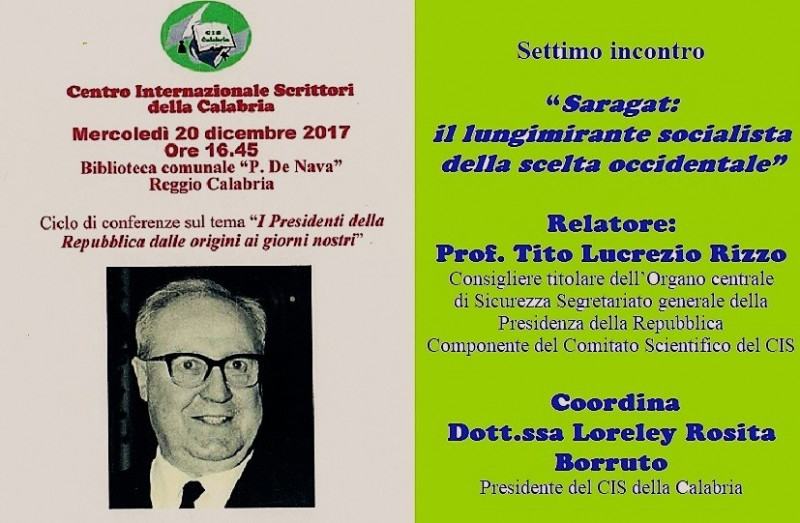 Foto manifesto - Presidente G. Saragat