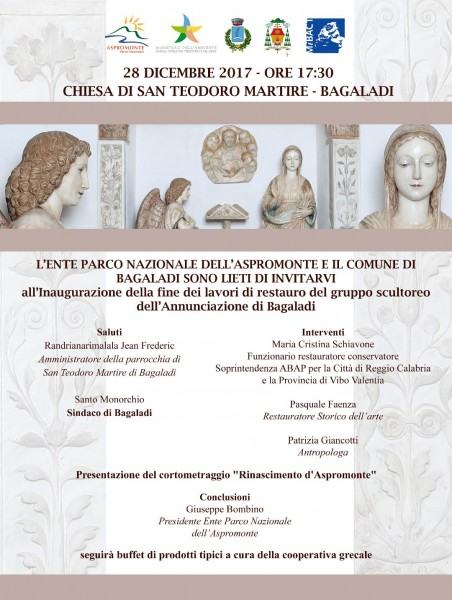Presentazione della fine dei restauri dell'Annunciazione del Gagini