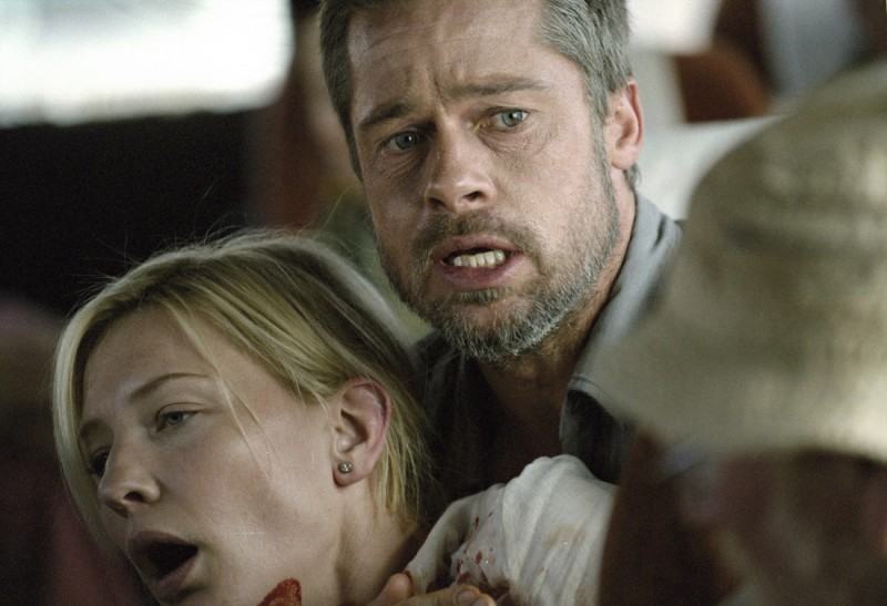 **CORRECTS MOVIE BLANCHETT WAS NOMINATED FOR--FILE**In this photo provided by Paramount Vantage, Cate Blanchett and Brad Pitt share a scene in "Babel." The film was second in Academy Award nominations Tuesday, Jan. 23, 2006, with seven, including best picture and acting honors for two newcomers to U.S. audiences, Adriana Barraza and Rinko Kikuchi. Blanchett received a best supporting actress nod for her performance in "Notes on a Scandal."(AP Photo/Paramount Vantage,Murray Close )