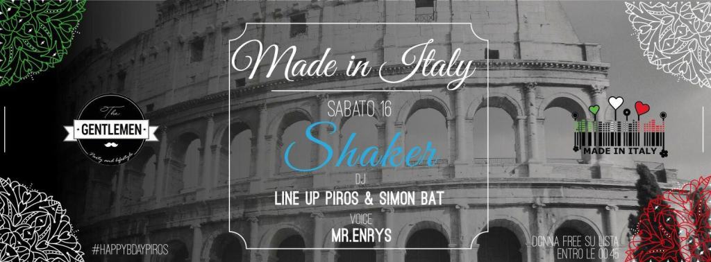 MADE IN ITALY The Gentlemen – SHAKER