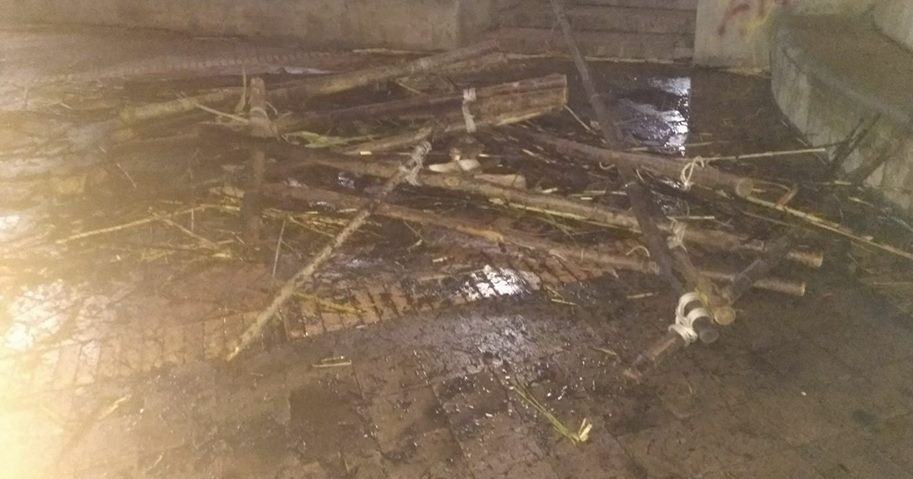 presepe catona bruciato