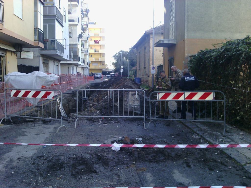 Ordigno bellico a Villa San Giovanni. Modalità di disinnesco