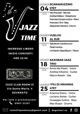 JAZZ TIME GENNAIO ROOM 21