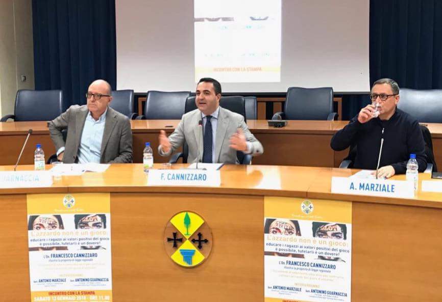 Consiglio Regionale Calabria – Proposta di legge a tutela dei minori contro il gioco d’azzardo