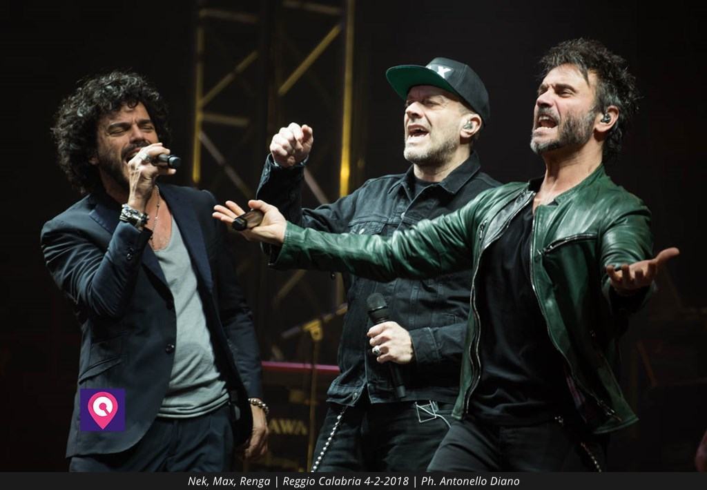 I “Duri da battere” fanno esplodere il palco del PalaCalafiore di Reggio Calabria – FOTO