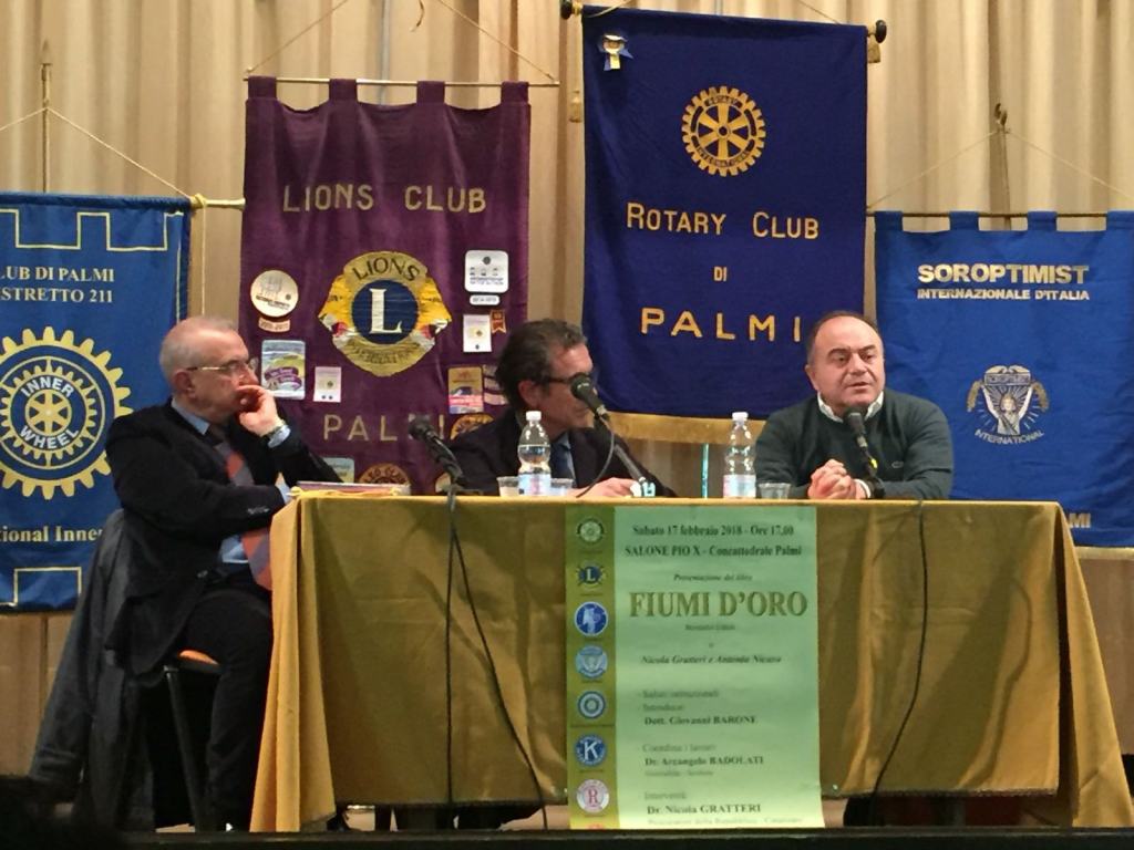 Palmi – Lions, Leo e altre associazioni alla presentazione di “Fiumi d’oro”