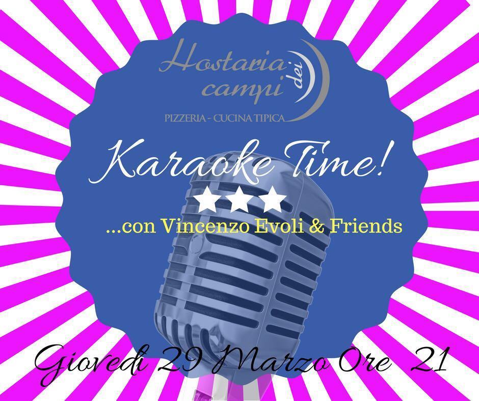 Hostaria dei Campi, torna il “Karaoke Time”