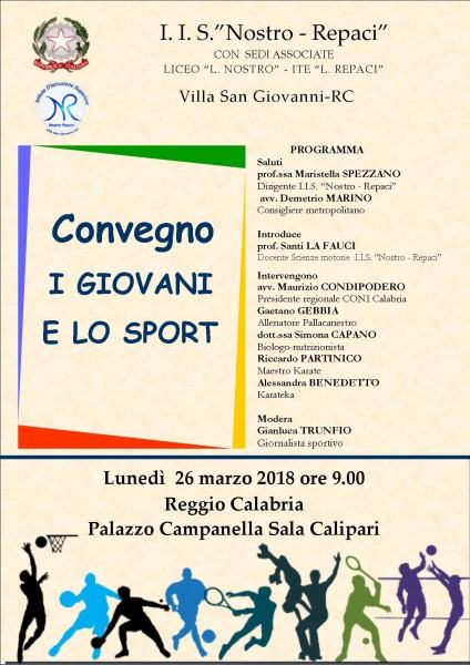 locandina convegno sport 26 marzo
