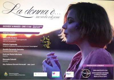 locandina incontro a Melito del 08.03.2018