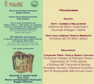 Foto manifesto - Eracle di Euripide