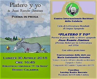 Foto manifesto - Platero y yo di J. R. Jimenez