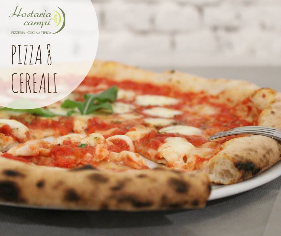 Estate, voglia di leggerezza. All’Hostaria dei Campi la pizza agli 8 cereali