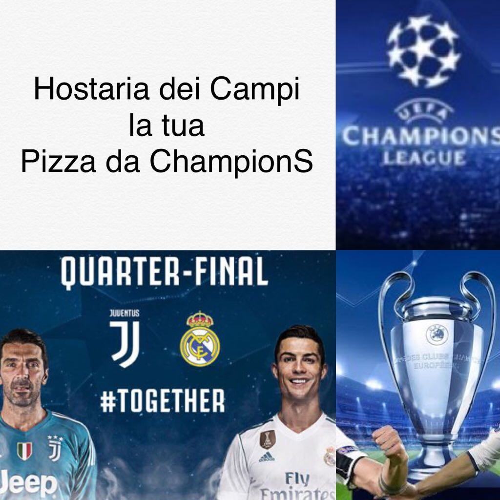 Juve-Real, all’Hostaria dei Campi. Prenota il tuo tavolo