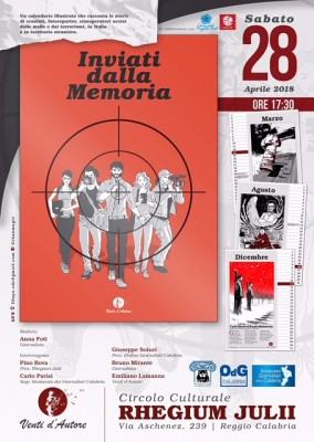 locandina Inviati dalla memoria RC 28 aprile 2018