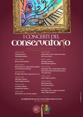 locandina 28a stagione concertistica conservatorio RC-2018