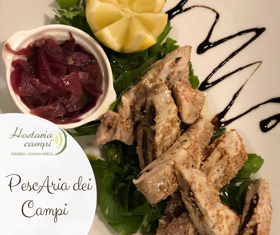 Week end imperdibile. “Speciale tonno” e pizza “cu pisci spada” all’Hostaria dei Campi