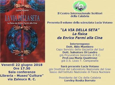 Foto manifesto - La via della seta - La fisica da Enrico Fermi alla Cina