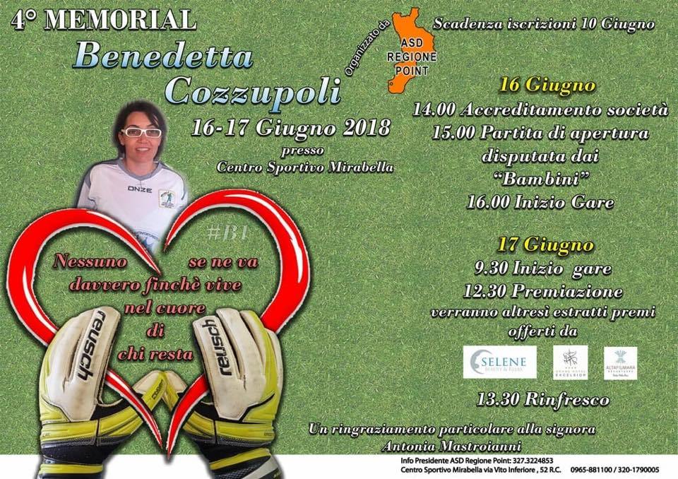 Al 4° “Memorial Benedetta Cozzupoli”, vince… il ricordo