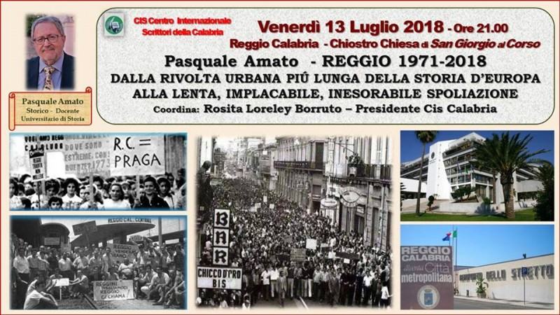 Foto manifestoReggio 1970 - 2018 dalla rivolta alla spoliazione