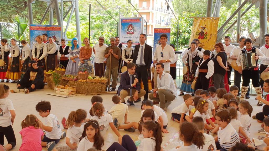 Parco Caserta Sport Village, Falcomatà incontra i bambini del Summer Camp: “E’ un parco che trasmette energia”