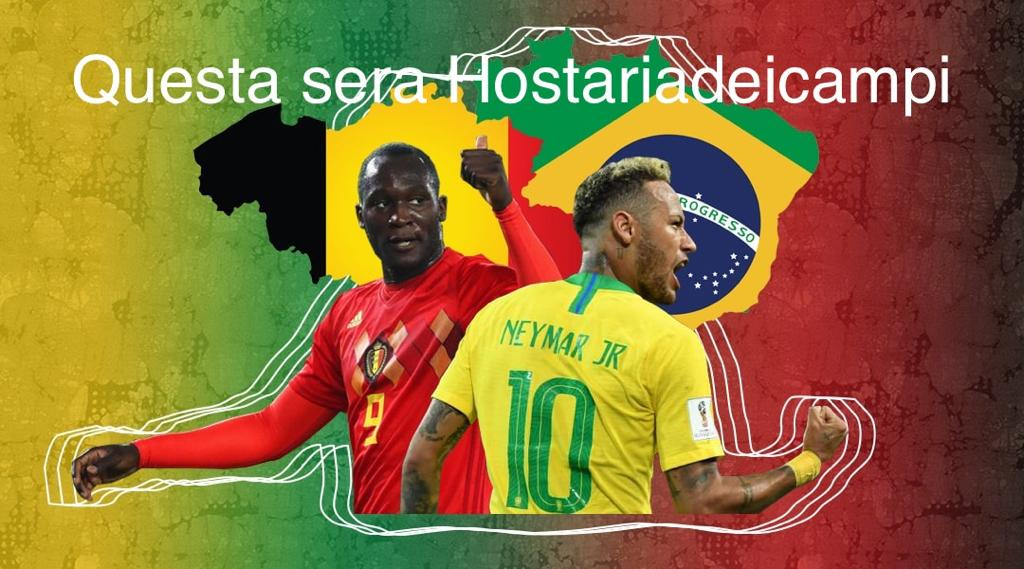 Brasile-Belgio imperdibile. Come la pizza dell’Hostaria dei Campi