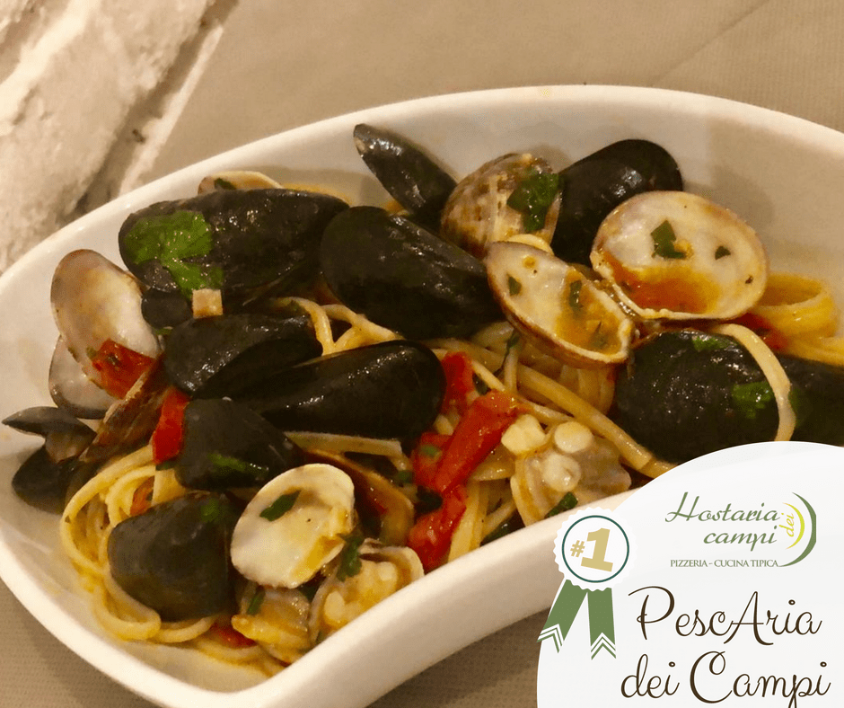 Cozze e Vongole, dicono sia la migliore. Dove? All’Hostaria dei Campi