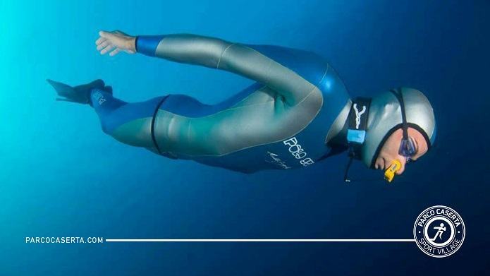 Parco Caserta Sport Village, sicurezza e prevenzione sott’acqua. A lezione di apnea con l’istruttore Giuliano Costantino