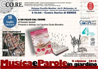 locandina evento musica e parole