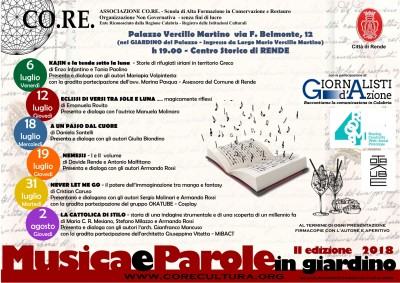locandina musica e parole II edizione 2018-core