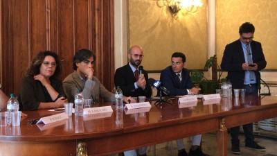 Conferenza Viola Coppolino Falcomatà Basket2