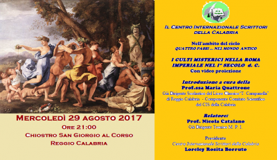 Foto manifesto - I culti misterici nella Roma Imperiale