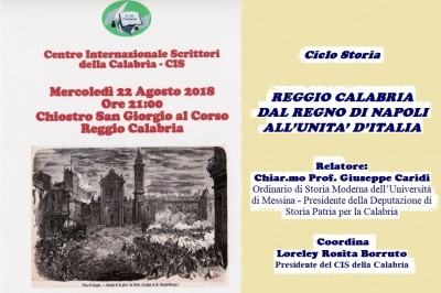 Foto manifesto - Reggio dal Regno di Napoli all'Unità d'Italia