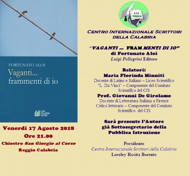 Foto manifesto - Vaganti frammenti di io - di Fortunato Aloi