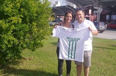 Francesca Gatto col presidente Mazzocca