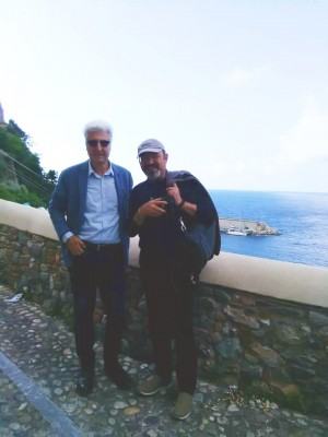 Pino Strati con Pino Aprile