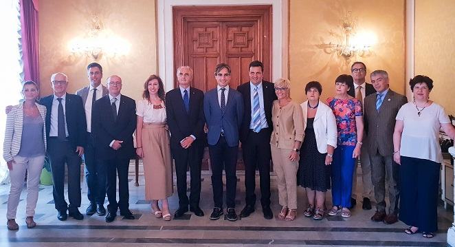 Falcomatà riceve a Palazzo San Giorgio i rappresentanti del Distretto Rotary 2100