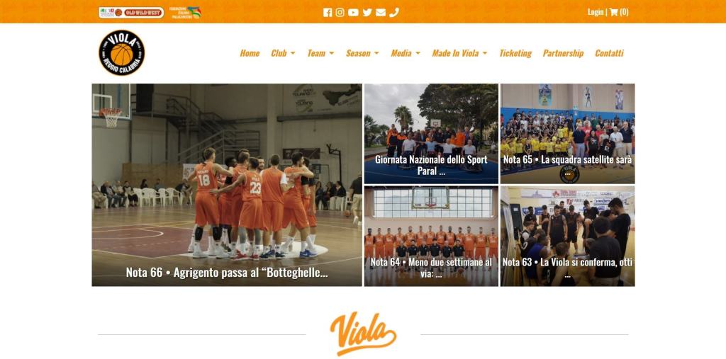 Viola, è online il nuovo sito web