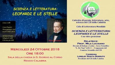 Foto manifesto - Leopardi e le stelle