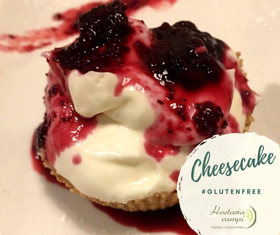 L’Hostaria dei Campi presenta la Cheesecake GlutenFree