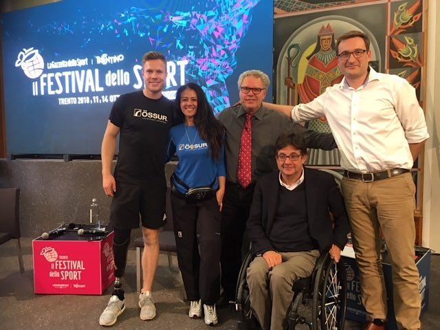 La reggina Giusy Versace al Festival dello Sport di Trento