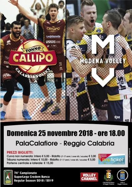 TONNO CALLIPO CALABRIA-MODENA VOLLEY