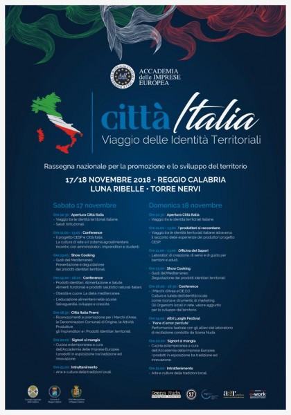 locandina evento città italia rc 17_18 novembre 2018