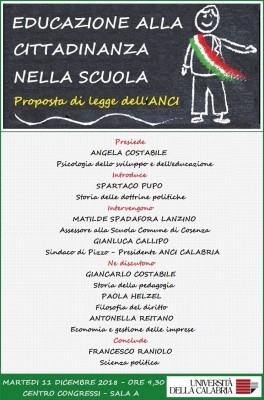 Locandina EDUCAZIONE ALLA CITTADINANZA