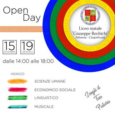 Locandina open day Rechichi