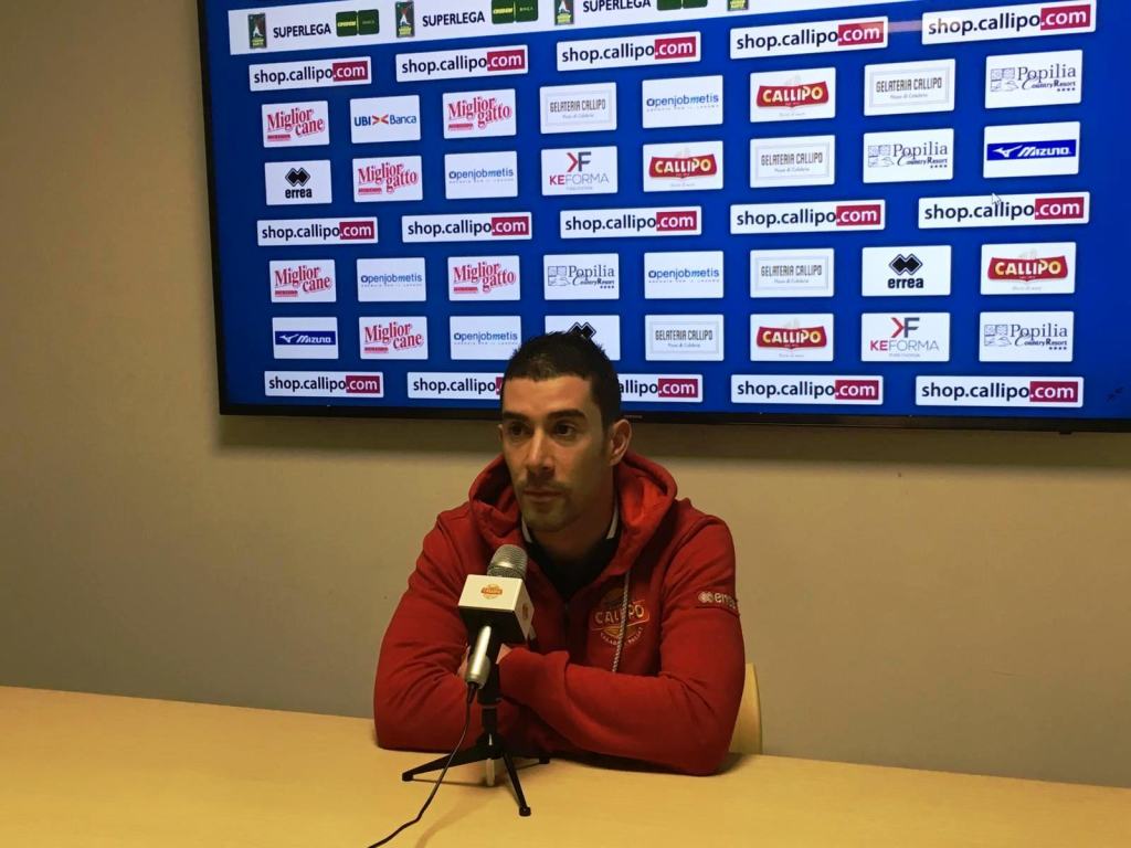 Tonno Callipo, Marra verso il match contro la capolista Trento: “Cercheremo di controbattere palla su palla”