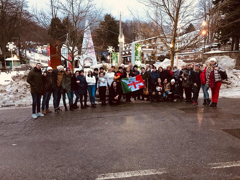L’associazione ‘Georgia in Calabria’ tra le montagne dell’Aspromonte innevato