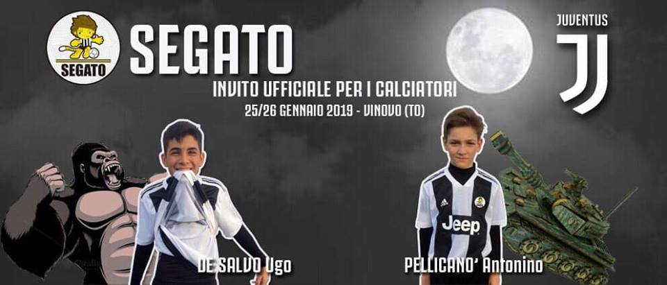 Calcio Giovanile – Due giovani della Segato in prova alla Juventus